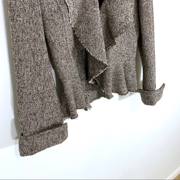 Banana Republic Brown Ruffle Wool Blend Blazer - Picture 5 of 8